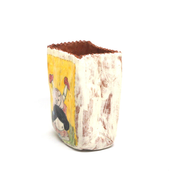 Flower Vase - Yellow/Blue Mimi and Minty